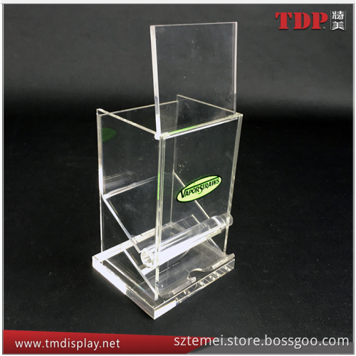 factory custom logo Wholesale Acrylic Clear Toothpick Dispenser Box Plexiglass Toothpick Box